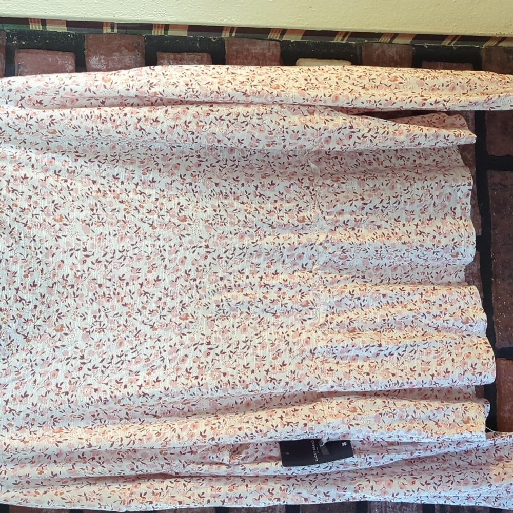 Lucky Brand Pink Floral Long Sleeve Scoop Neck Top NWT - Picture 9 of 9